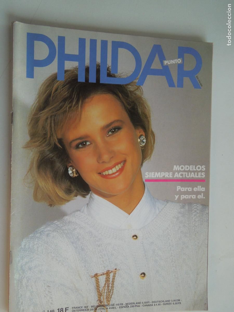 Coleccionismo de Revistas y Peri&oacute;dicos: PHILDAR PLACER REVISTA N&ordm; 140 -MODELOS SIEMPRE ACTUALES, PARA EL Y PARA ELLA , CON EXPLICACIONES