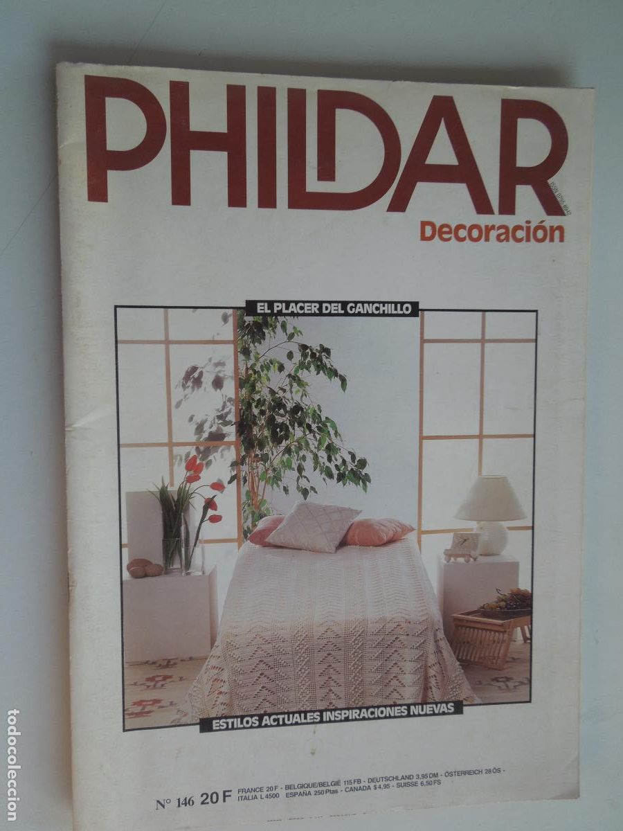Coleccionismo de Revistas y Peri&oacute;dicos: PHILDAR PLACER REVISTA N&ordm; 146 -DECORACION , ESTILOS ACTUALES , CON EXPLICACIONES Y PATRONES