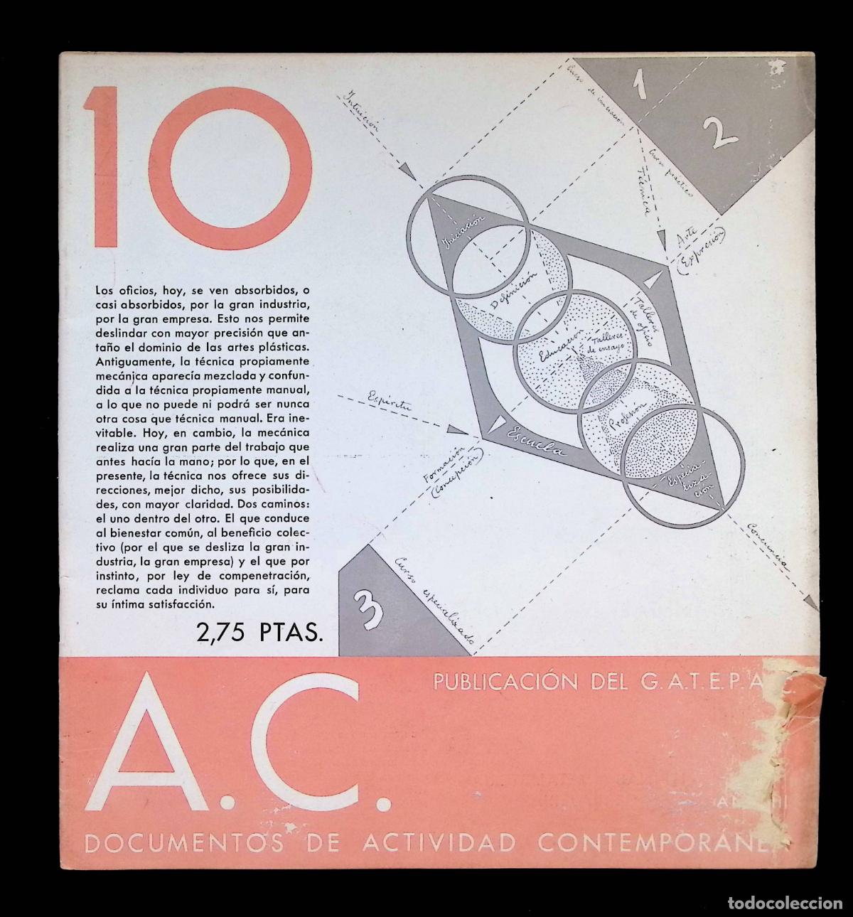 Coleccionismo de Revistas y Peri&oacute;dicos: A. C. DOCUMENTOS DE ACTIVIDAD CONTEMPOR&Aacute;NEA. REVISTA TRIMESTRAL PUBLICACI&Oacute;N DEL G.A.T.E.P.A.C. N&ordm; 10