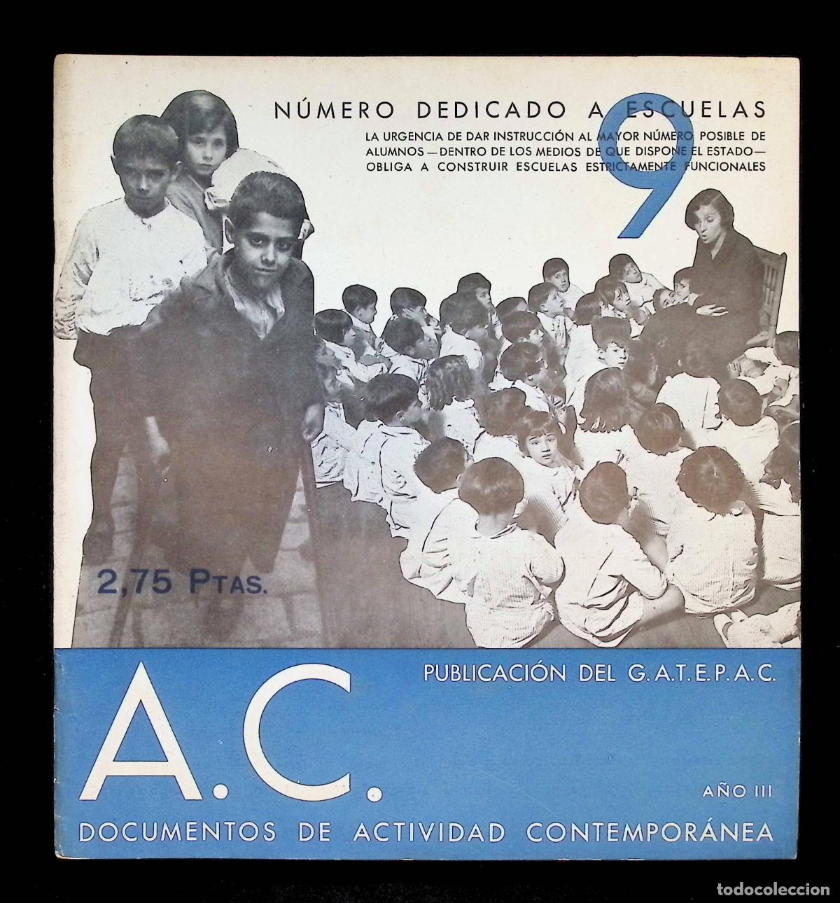 Coleccionismo de Revistas y Peri&oacute;dicos: A. C. DOCUMENTOS DE ACTIVIDAD CONTEMPOR&Aacute;NEA. REVISTA TRIMESTRAL PUBLICACI&Oacute;N DEL G.A.T.E.P.A.C. N&ordm; 9.