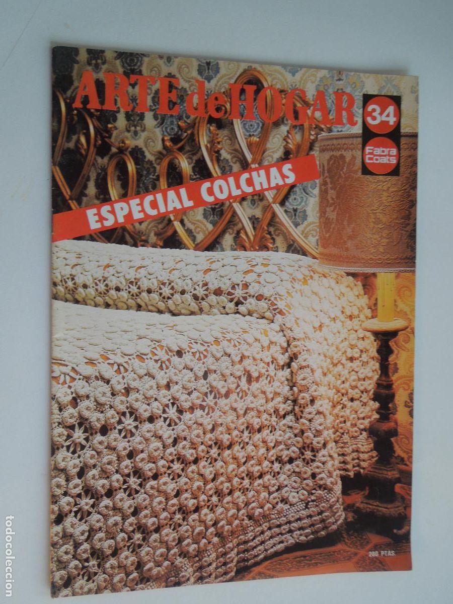 Coleccionismo de Revistas y Peri&oacute;dicos: ARTE DE HOGAR REVISTA N&ordm; 34 - ESPECIAL COLCHAS - FABRA COATS
