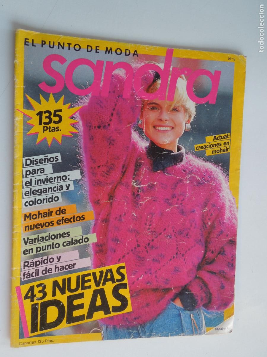 Coleccionismo de Revistas y Peri&oacute;dicos: SANDRA REVISTA N&ordm; 5 - DISE&Ntilde;OS PARA EL INVIERNO - MOHAIR