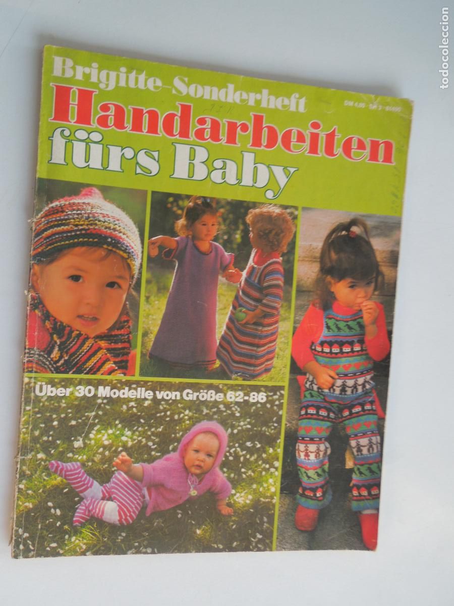 Coleccionismo de Revistas y Peri&oacute;dicos: HANDARBEITEN F&Uuml;RS BABY - REVISTA MODA NI&Ntilde;OS EN ALEMAN - A&Ntilde;OS 2000 CON EXPLICACIONES