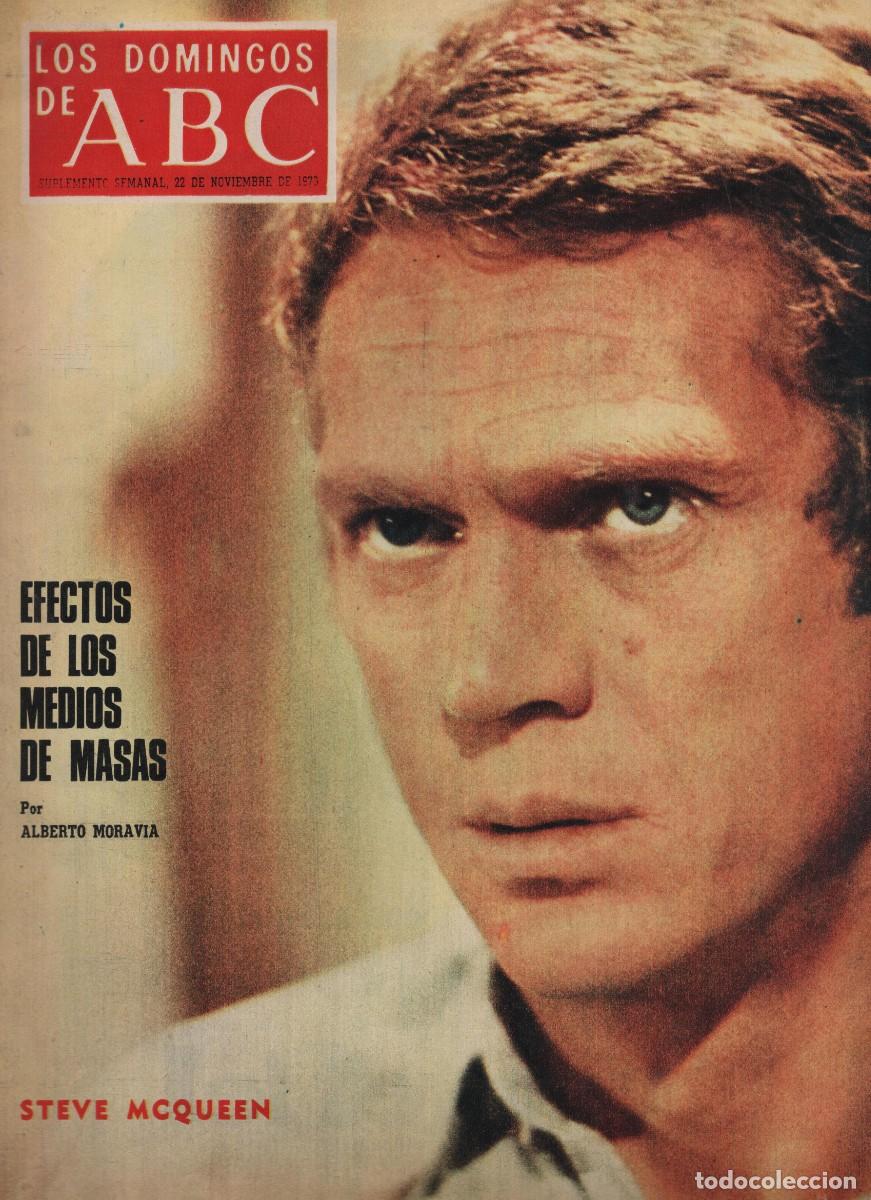 Coleccionismo de Revistas y Peri&oacute;dicos: ATEVE MCQUEEN - LOS DOMINGOS DE ABC 23 DE NOVIEMBRE DE 1973 VER SUMARIO