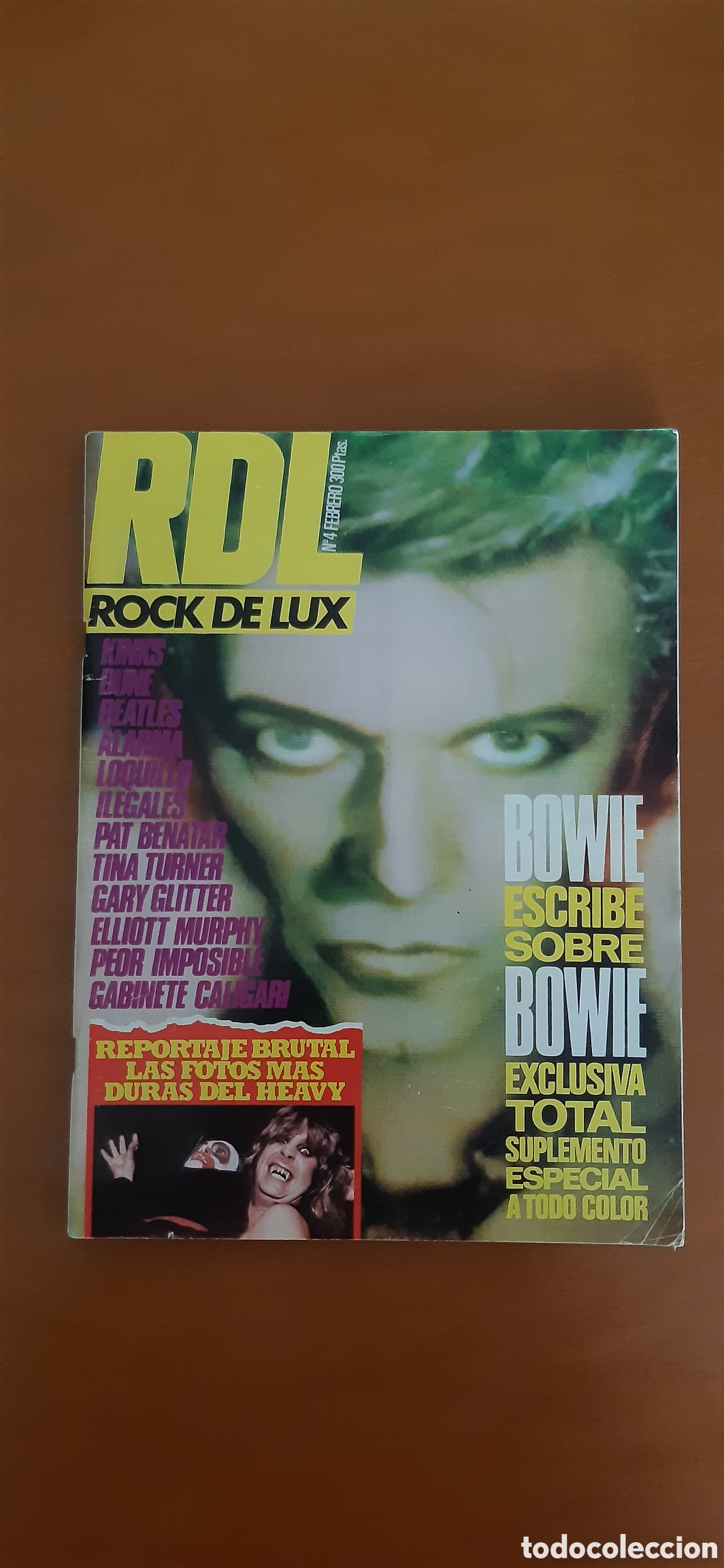 Coleccionismo de Revistas y Peri&oacute;dicos: RDL Rock de lux N&deg; 4 Bowie 1985