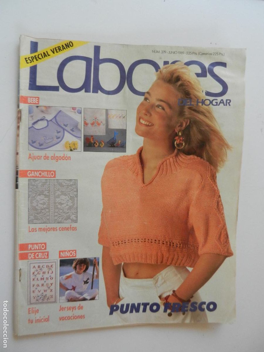 Coleccionismo de Revistas y Peri&oacute;dicos: LABORES DEL HOGAR REVISTA N&ordm; 379- JUNIO 1989 - ESPECIAL VERANO - CON PATRONES