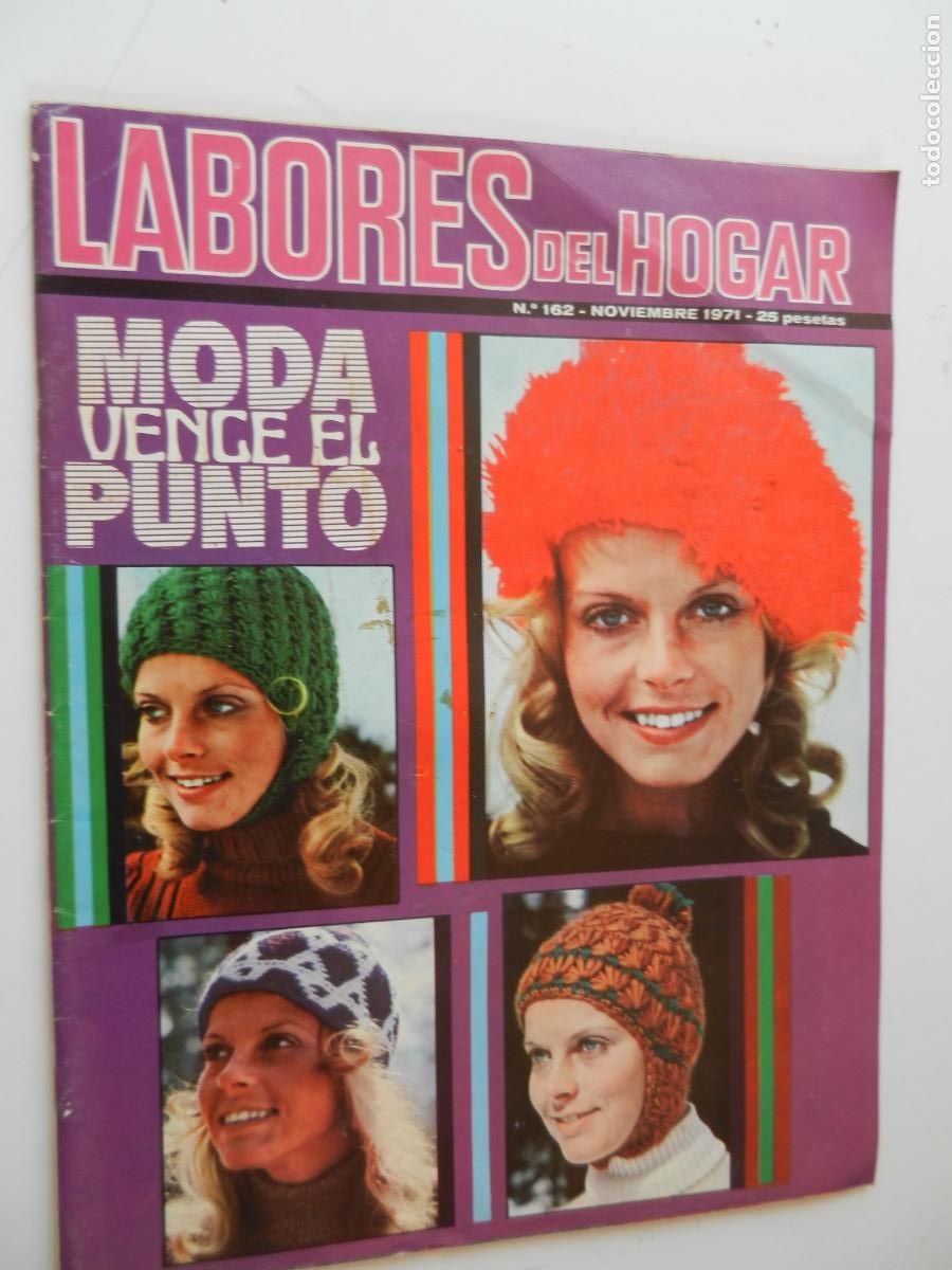 Coleccionismo de Revistas y Peri&oacute;dicos: LABORES DEL HOGAR REVISTA N&ordm; 162 - NOVIEMBRE 1971 - CON PATRONES - MODA VENGE EL PUNTO