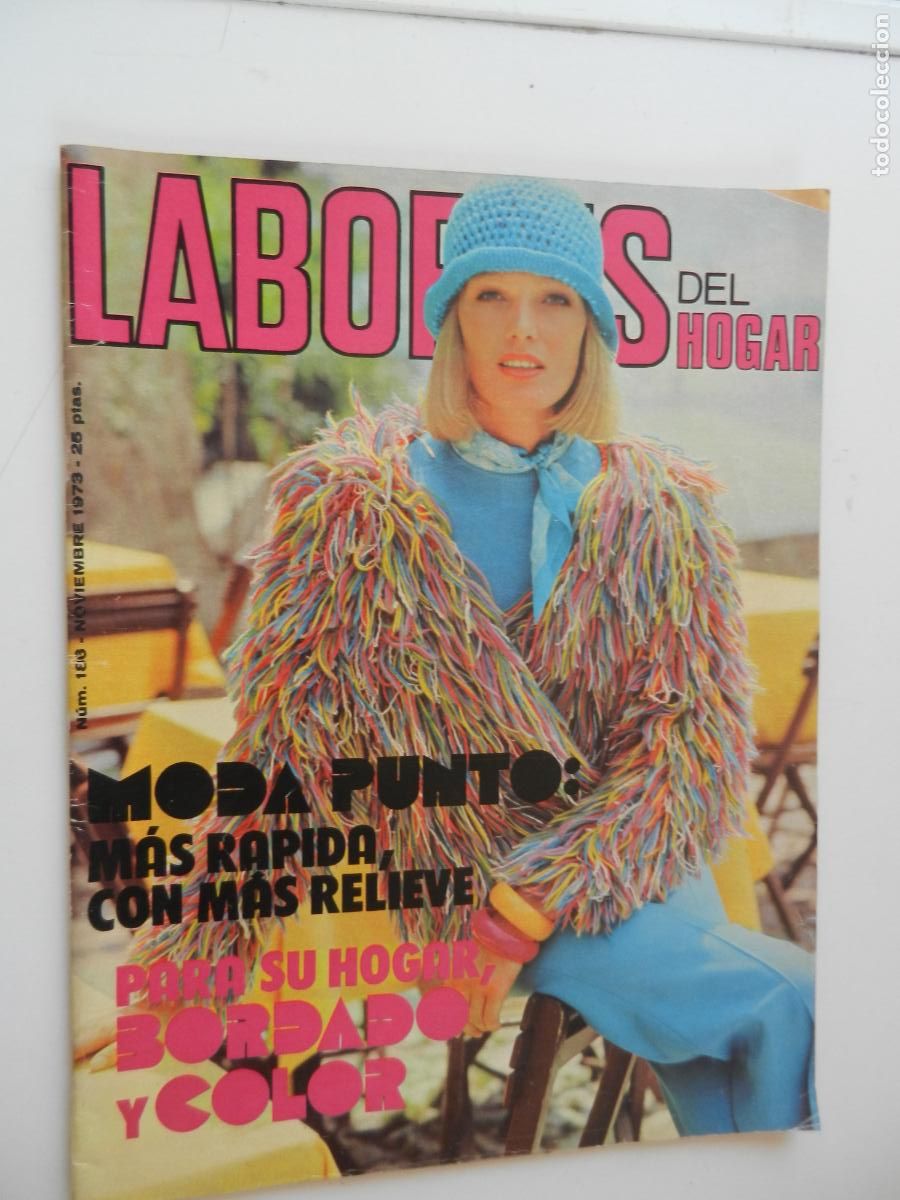 Coleccionismo de Revistas y Peri&oacute;dicos: LABORES DEL HOGAR REVISTA N&ordm; 186 - NOVIEMBRE 1973 - CON PATRONES -MODA PUNTO MAS RAPIDA