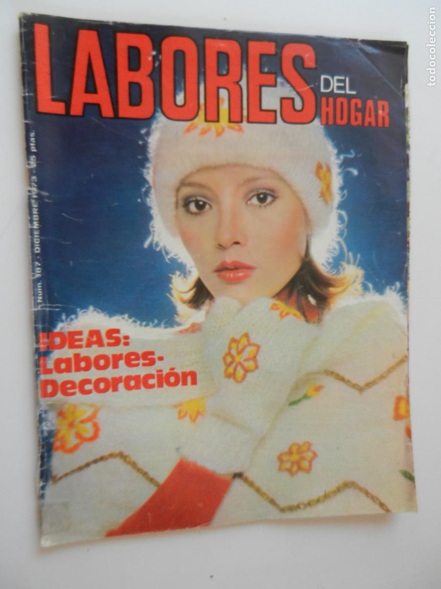 Coleccionismo de Revistas y Peri&oacute;dicos: LABORES DEL HOGAR REVISTA N&ordm; 187 - DICIEMBRE 1973 - CON PATRONES -IDEAS - LABORES DECORACION