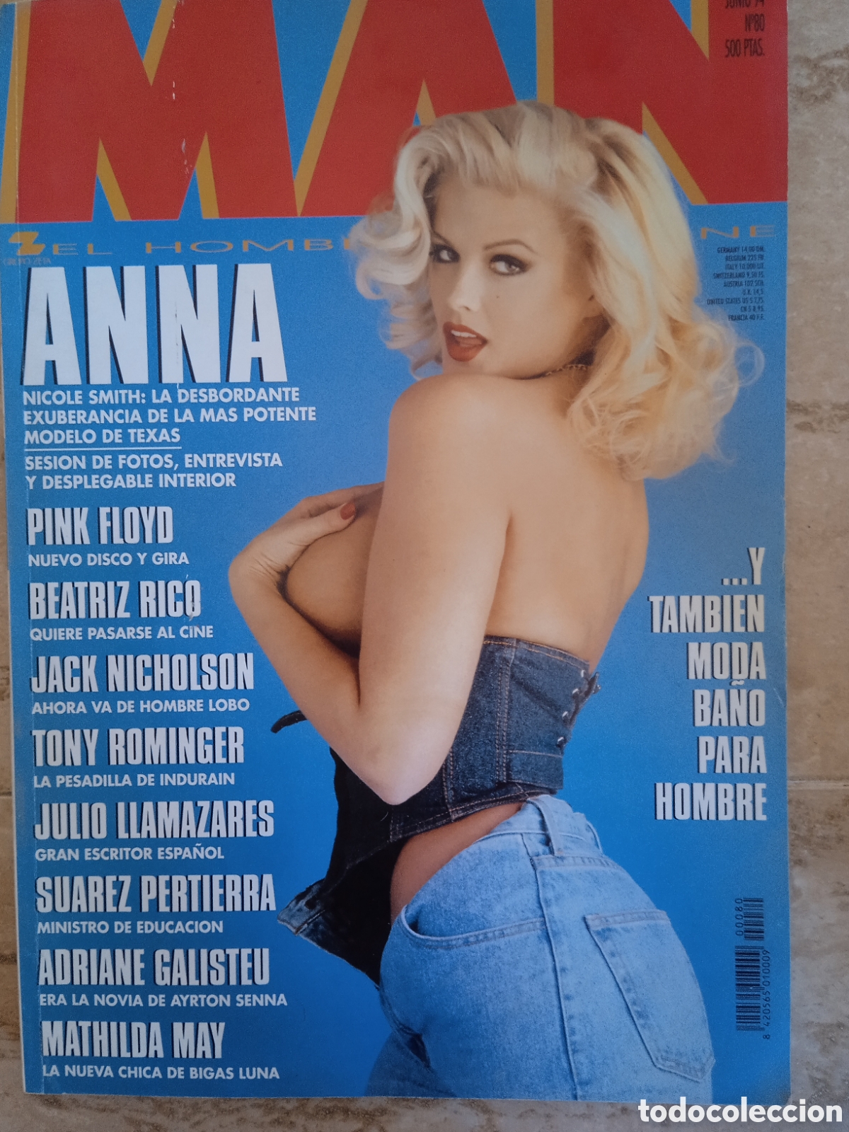 Coleccionismo de Revistas y Peri&oacute;dicos: Revista Man n&deg;80 Pink Floyd Beatriz Rico Tony Rominger Kenneth Branagh