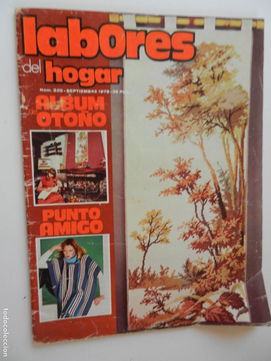 Coleccionismo de Revistas y Peri&oacute;dicos: LABORES DEL HOGAR REVISTA N&ordm; 220 - SEPTIEMBRE 1976- CON PATRONES - ALBUM DE OTO&Ntilde;O