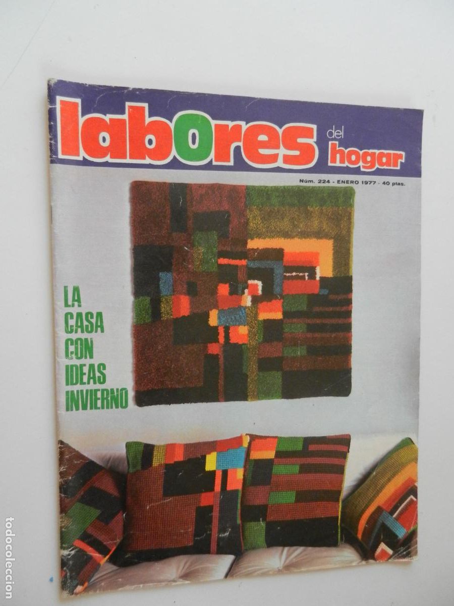 Coleccionismo de Revistas y Peri&oacute;dicos: LABORES DEL HOGAR REVISTA N&ordm; 224 - ENERO 1977- CON PATRONES -LA CASA CON IDEAS INVIERNO