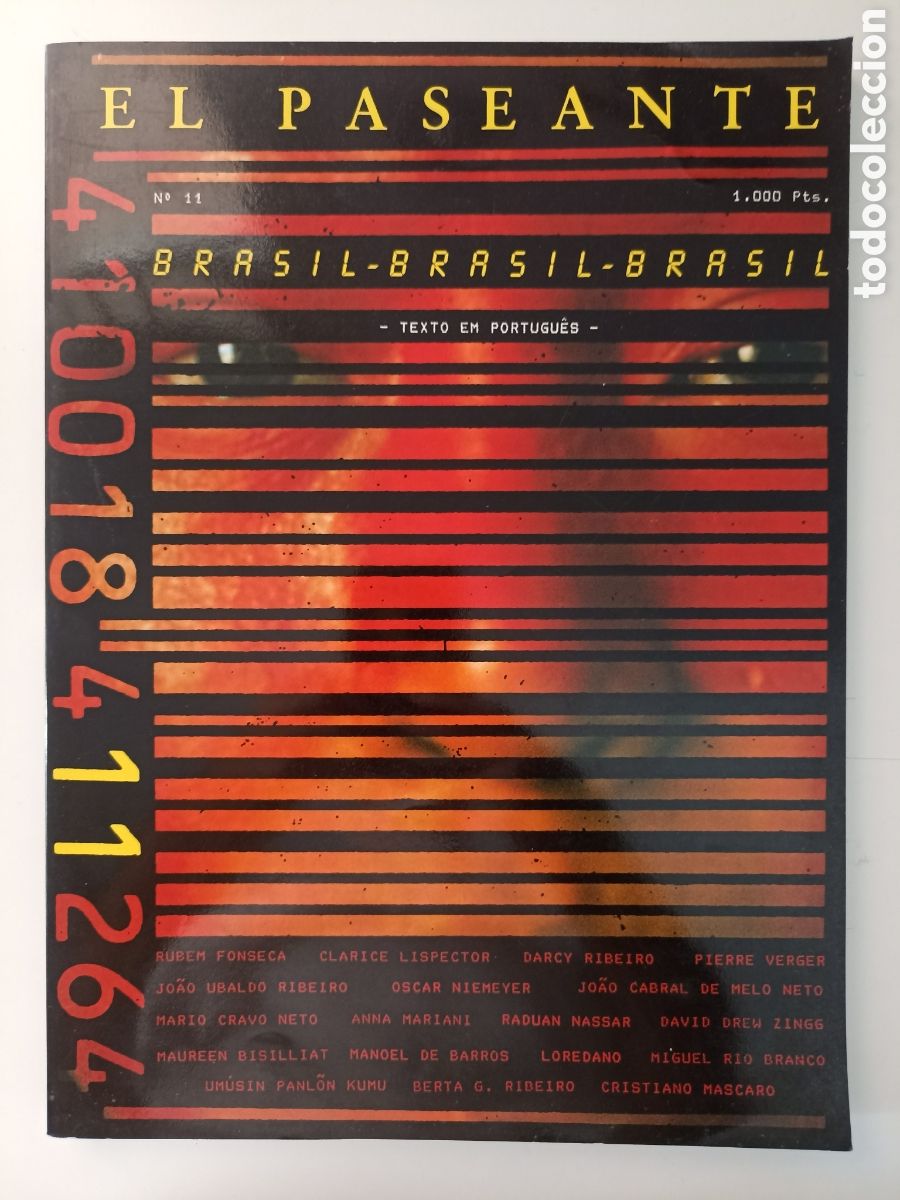 Collezionismo di Riviste e Giornali: Revista El Paseante n&ordm;11 (1988) Brasil Siruela Clarice Lispector Rubem Fonseca Caetano Veloso