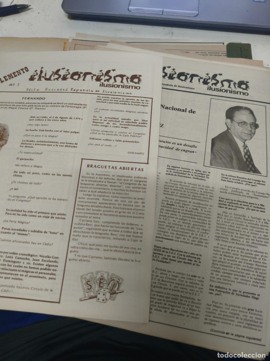 Collectionnisme de Revues et Journaux: 19 n&uacute;meros Suplemento Revista ilusionismo. Sociedad espa&ntilde;ola ilusionismo.