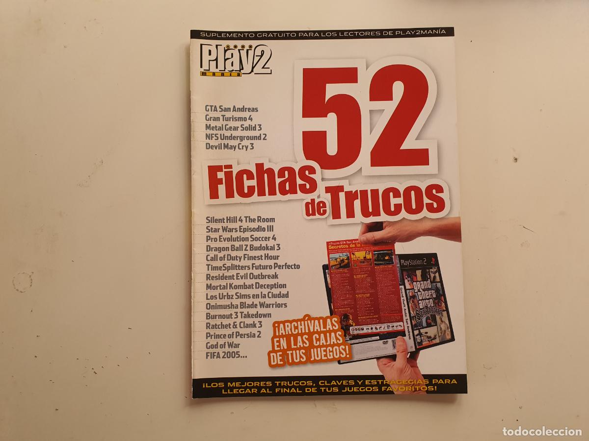 Collectionnisme de Revues et Journaux: REVISTA - PLAY PLAY MANIA - SUPLEMENTO 52 FICHAS DE TRUCOS