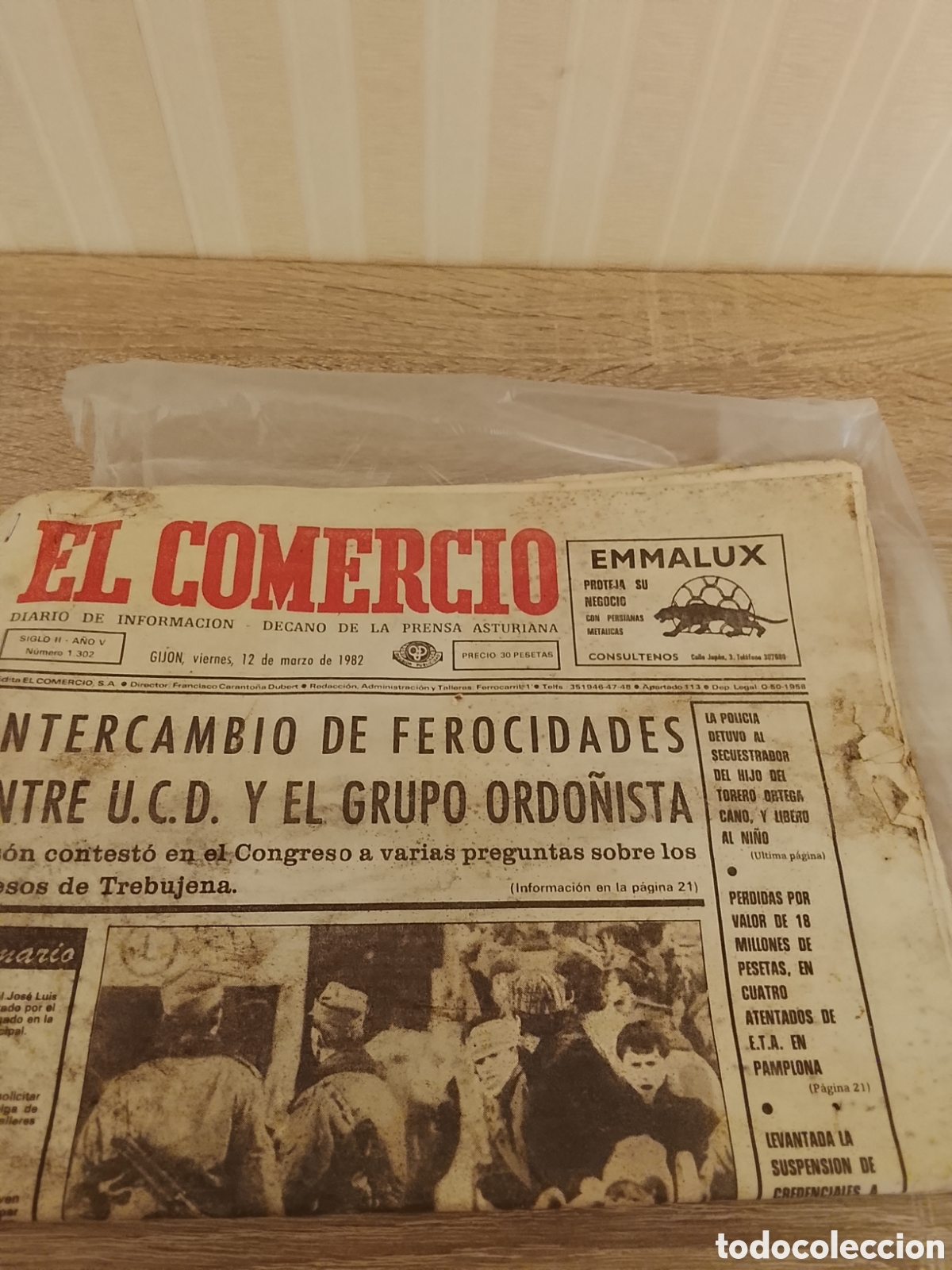 Coleccionismo de Revistas y Peri&oacute;dicos: Periodico el Comercio,1982