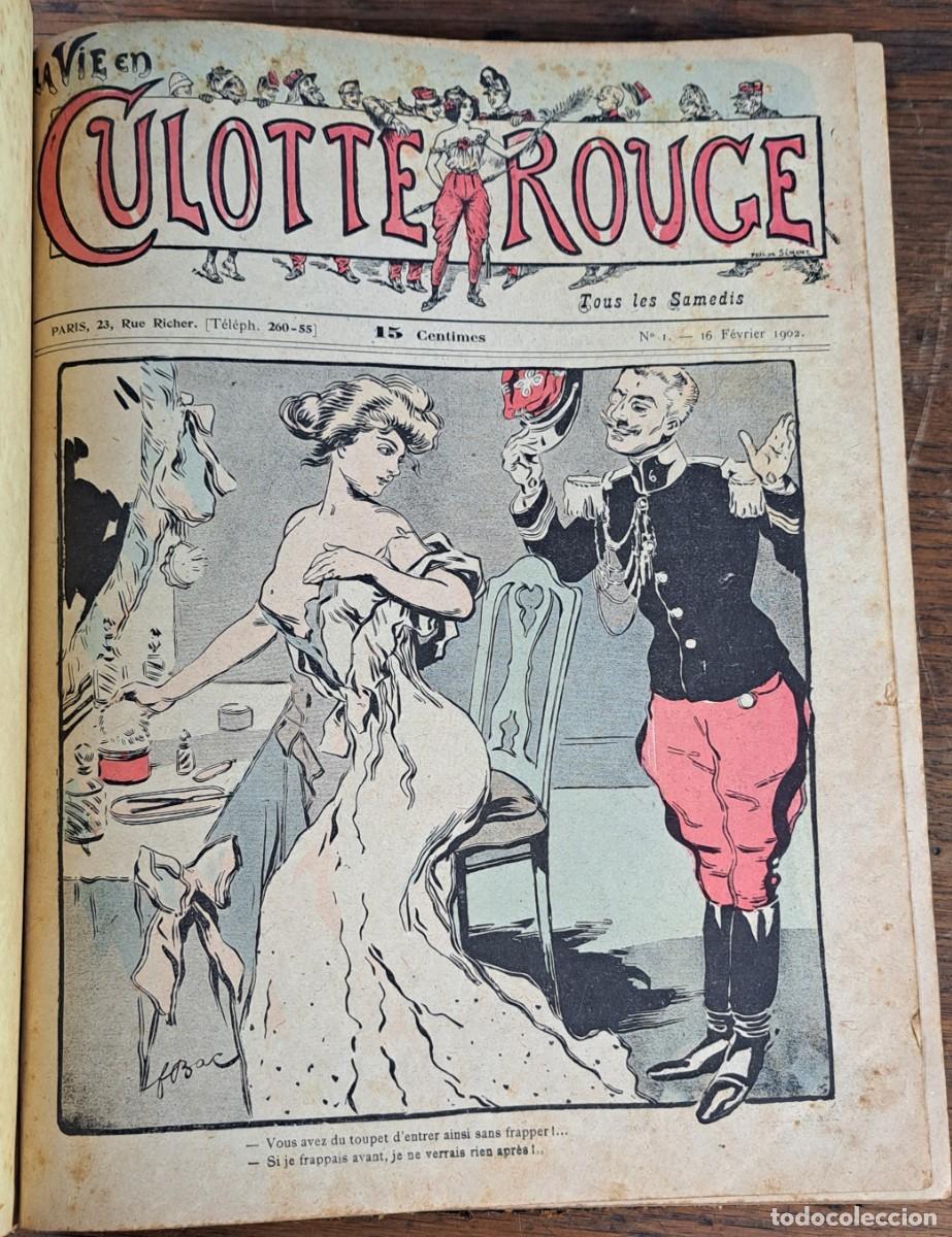 Coleccionismo de Revistas y Peri&oacute;dicos: La Vie en Culotte Rouge, del 1 al 46, Par&iacute;s 1902, revista sat&iacute;rica francesa