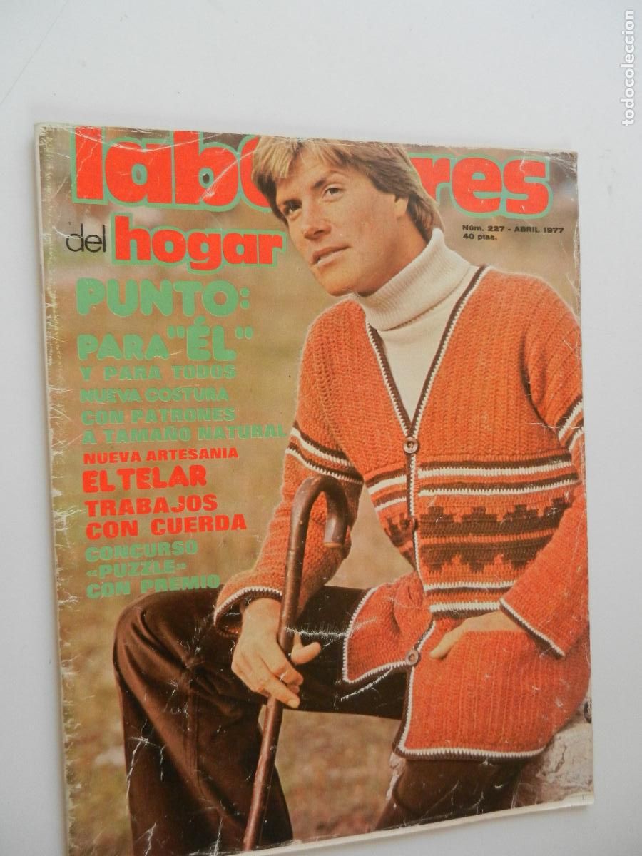 Collection Magazines and Newspapers: LABORES DEL HOGAR REVISTA N&ordm; 227 - ABRIL 1977- CON PATRONES -PUNTOS PARA EL - NUEVA ARTESANIA