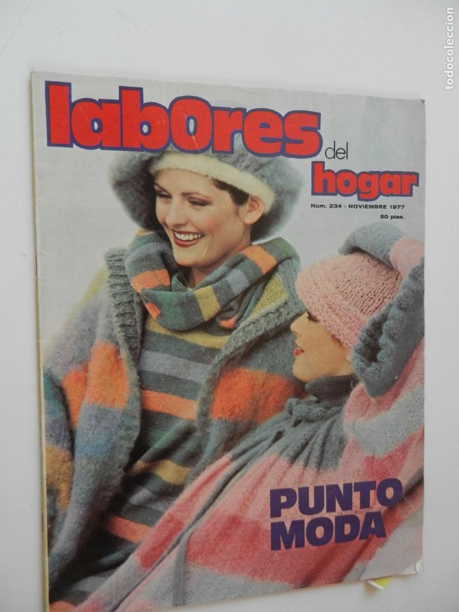 Colecionismo de Revistas e Jornais: LABORES DEL HOGAR REVISTA N&ordm; 234 - NOVIEMBRE 1977- CON PATRONES -PUNTO MODA