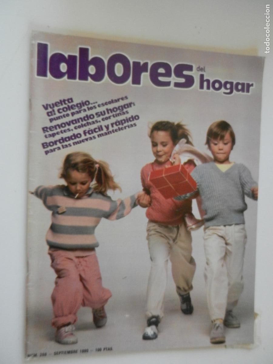Coleccionismo de Revistas y Peri&oacute;dicos: LABORES DEL HOGAR REVISTA N&ordm; 268 -SEPTIEMBRE- 1980 CON PATRONES - VUELTA AL COLEGIO