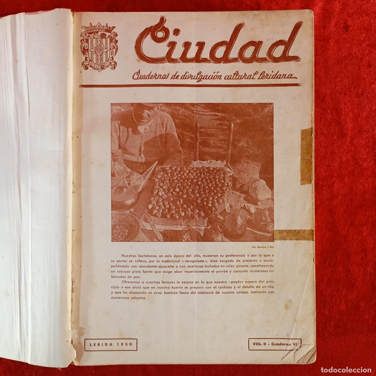 Coleccionismo de Revistas y Peri&oacute;dicos: CIUDAD - CUADERNOS DE DIVULGACI&Oacute;N CULTURAL LERIDANA - GRAN COLECCI&Oacute;N DE N&Uacute;MEROS ENCUADERNADOS / 5353