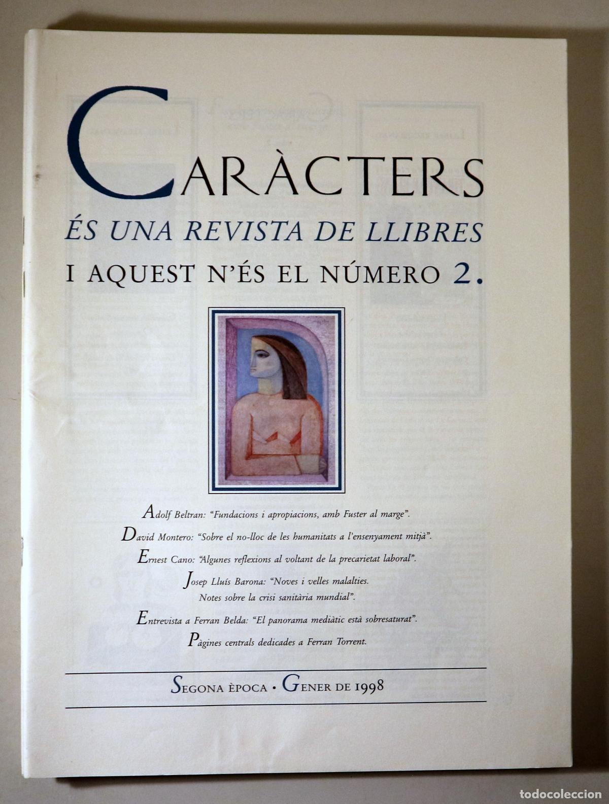 Coleccionismo de Revistas y Peri&oacute;dicos: (Torrent, Ferran - Fuster, Joan etc) - CAR&Agrave;CTERS N&ordm; 2 - Val&egrave;ncia 1998 - Il&middot;lustrat