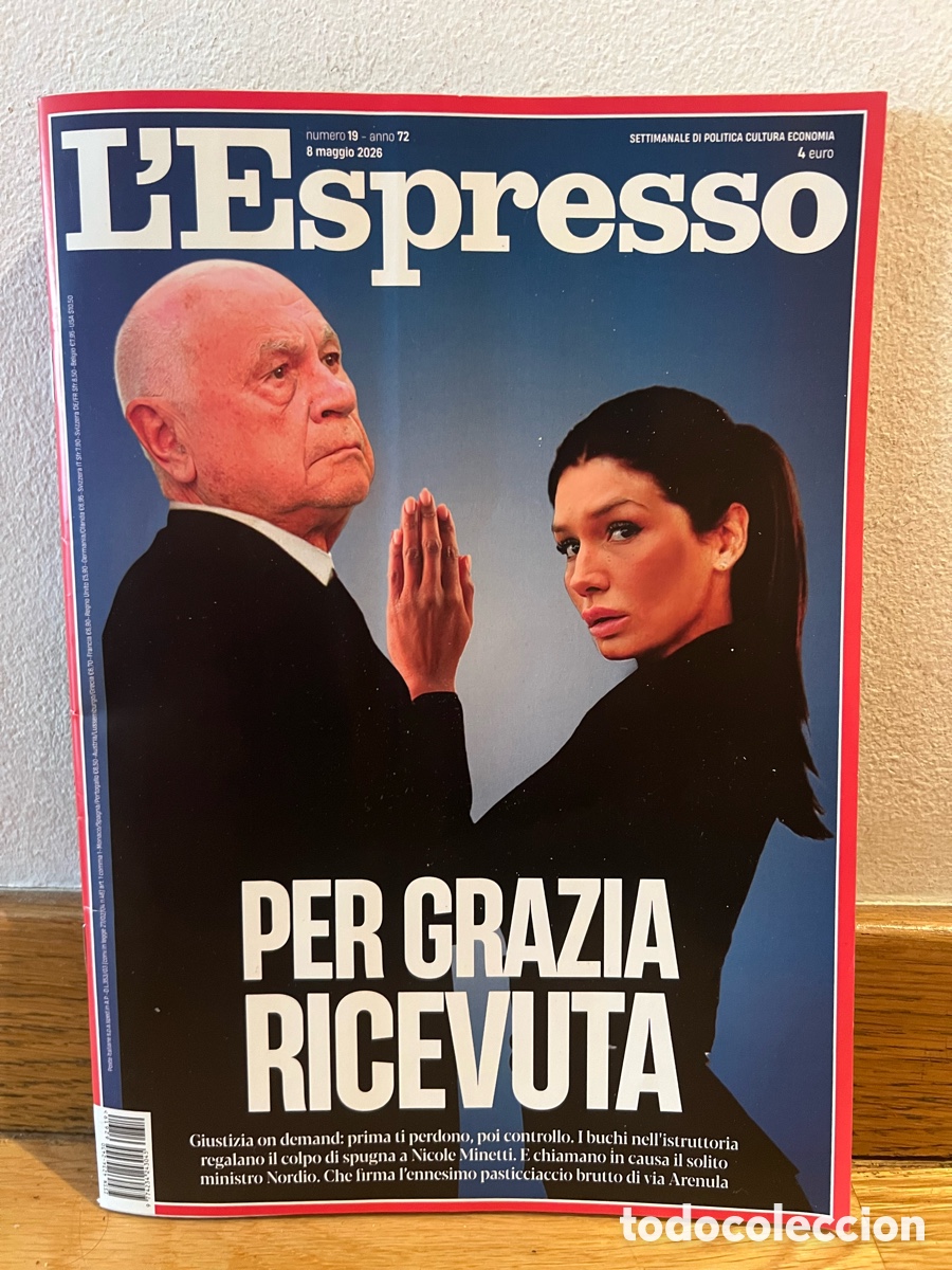 Coleccionismo de Revistas y Peri&oacute;dicos: L&rsquo; Espresso PER GRAZIA RICEVUTA n&uacute;mero 19