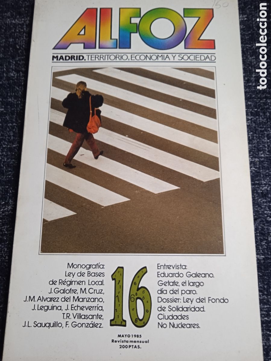 Collection Magazines and Newspapers: ALFOZ. N&ordm; 16 MADRID. TERRITORIO, ECONOMIA Y SOCIEDAD - COMUNIDAD DE MADRID 1985