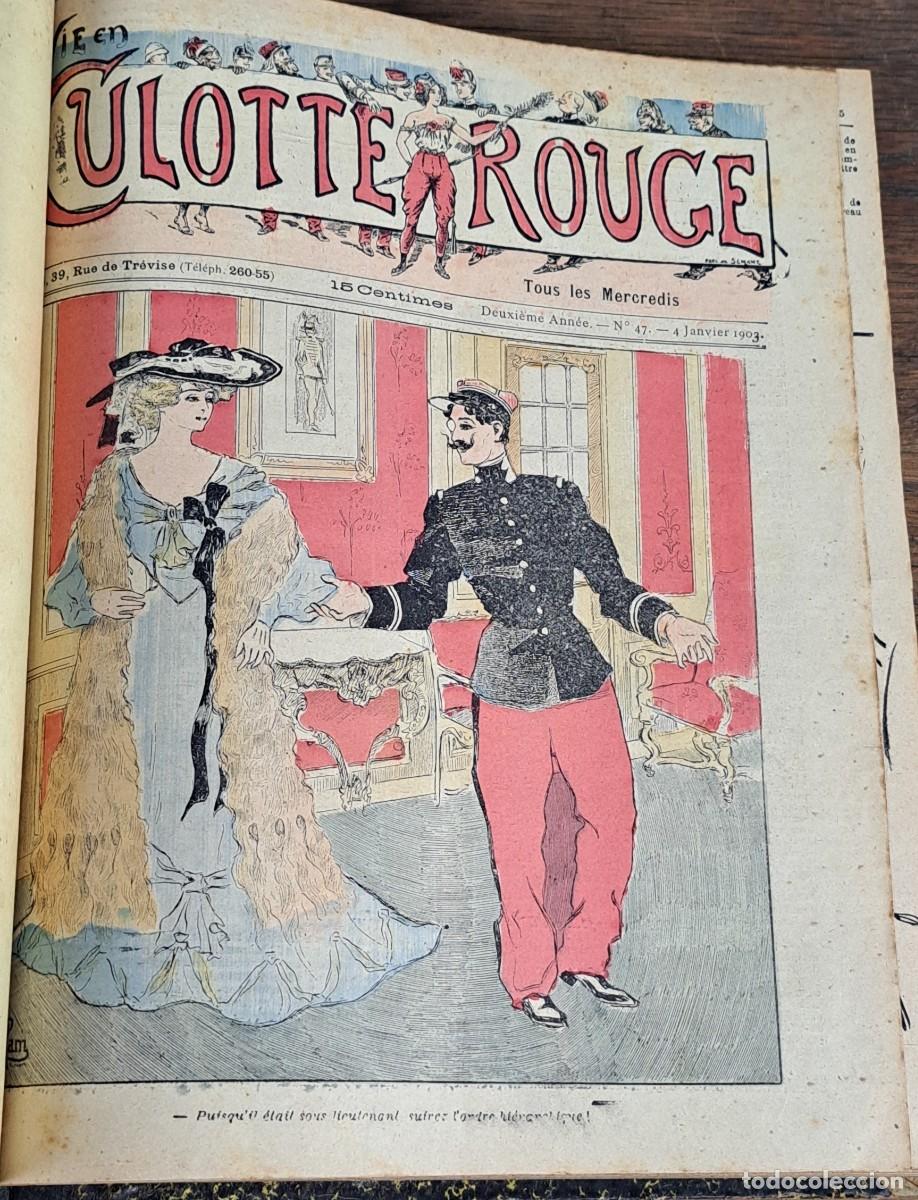 Coleccionismo de Revistas y Peri&oacute;dicos: La Vie en Culotte Rouge, del 47 al 98, Par&iacute;s 1903, revista sat&iacute;rica francesa