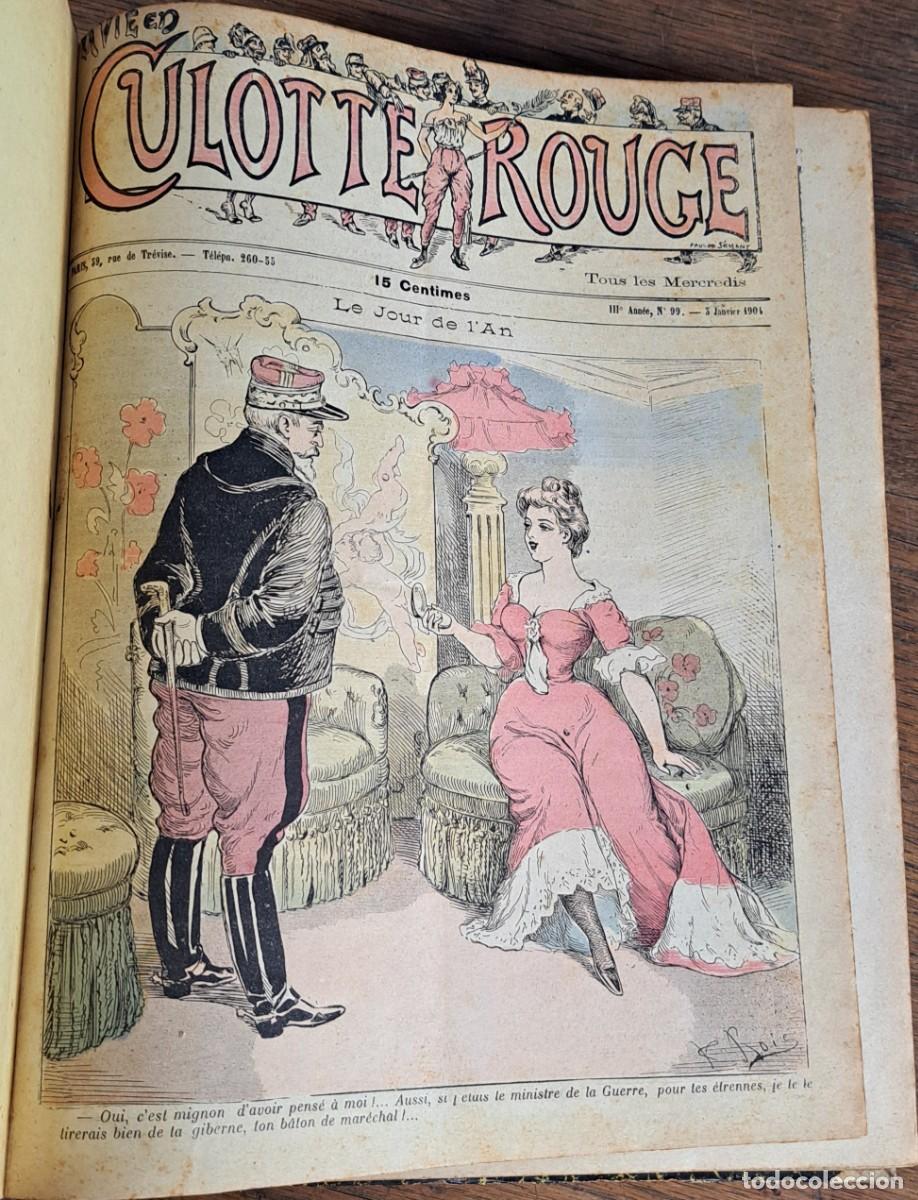 Coleccionismo de Revistas y Peri&oacute;dicos: La Vie en Culotte Rouge, del 99 al 150, Par&iacute;s 1904, revista sat&iacute;rica francesa