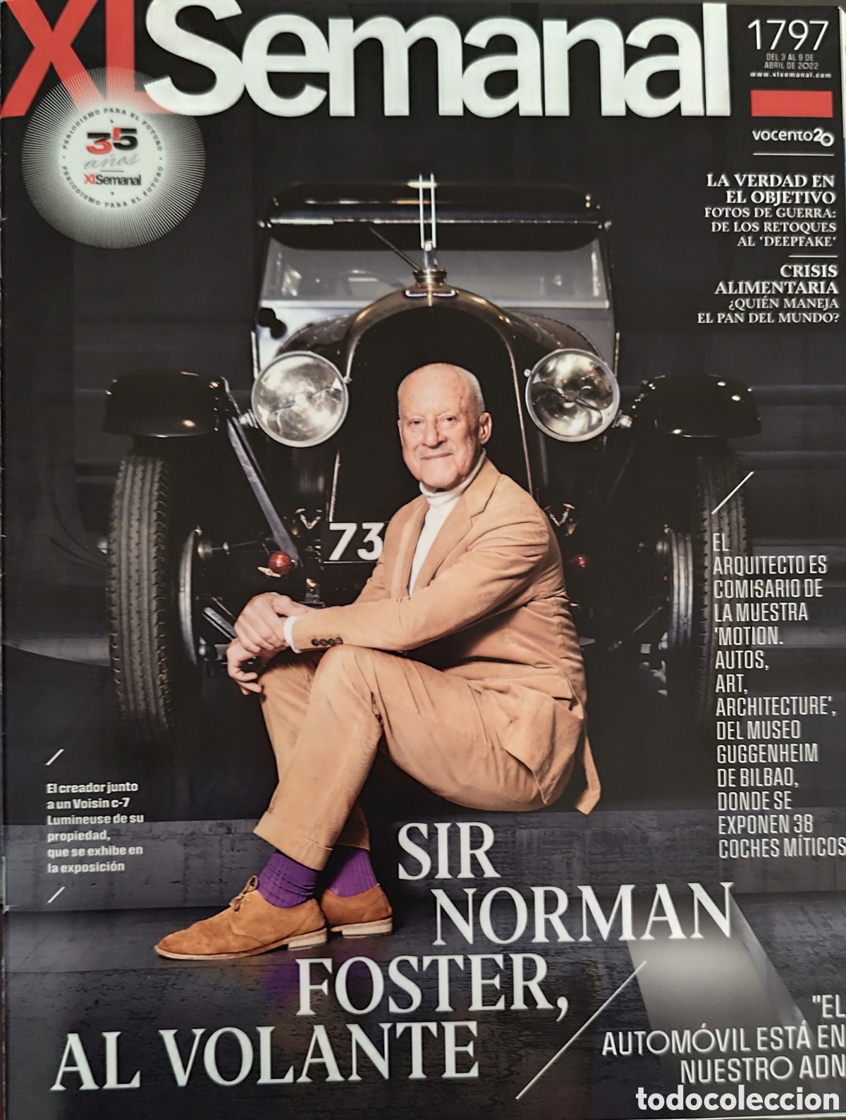 Coleccionismo de Revistas y Peri&oacute;dicos: REVISTA XL SEMANAL 09/04/22. NORMAN FOSTER