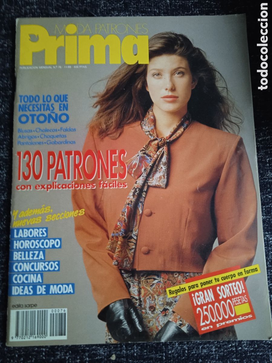 Coleccionismo de Revistas y Peri&oacute;dicos: REVISTA MODA PATRONES PRIMA, N&ordm; 76 CON PATRONES -A&Ntilde;OS 80