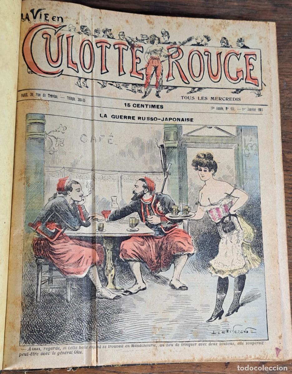 Coleccionismo de Revistas y Peri&oacute;dicos: La Vie en Culotte Rouge, del 151 al 203, Par&iacute;s 1905, revista sat&iacute;rica francesa