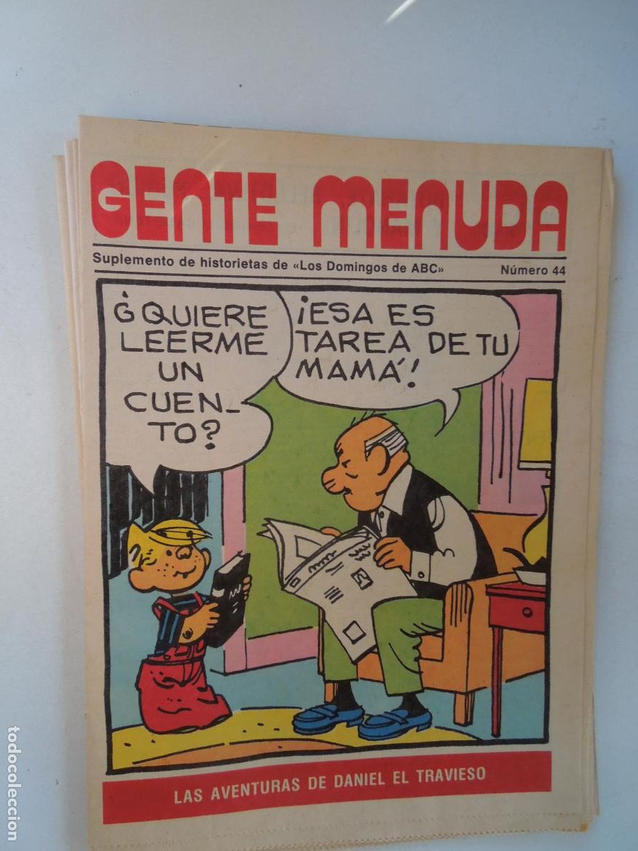 Coleccionismo de Revistas y Peri&oacute;dicos: GENTE MENUDA. SUPLEMENTO DEL ABC N&ordm; 44-LAS AVENTURAS DE DANIEL EL TRAVIESO