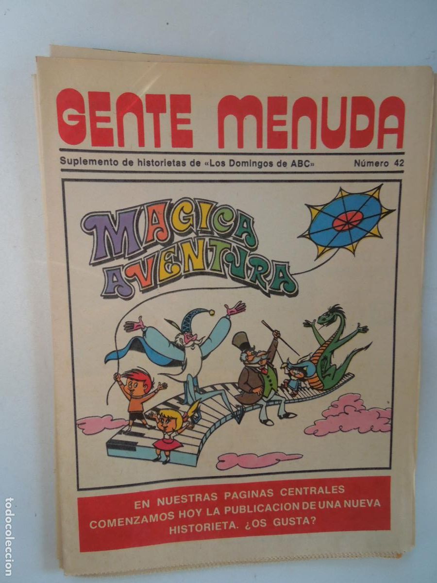 Coleccionismo de Revistas y Peri&oacute;dicos: GENTE MENUDA. SUPLEMENTO DEL ABC N&ordm; 42-MAGICA AVENTURA