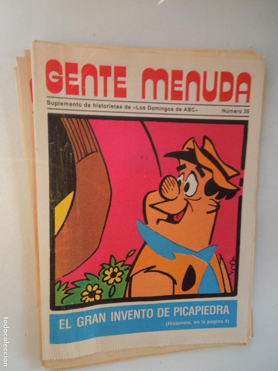 Coleccionismo de Revistas y Peri&oacute;dicos: GENTE MENUDA. SUPLEMENTO DEL ABC N&ordm; 35-EL GRAN INVENTO DE PICAPIEDRA