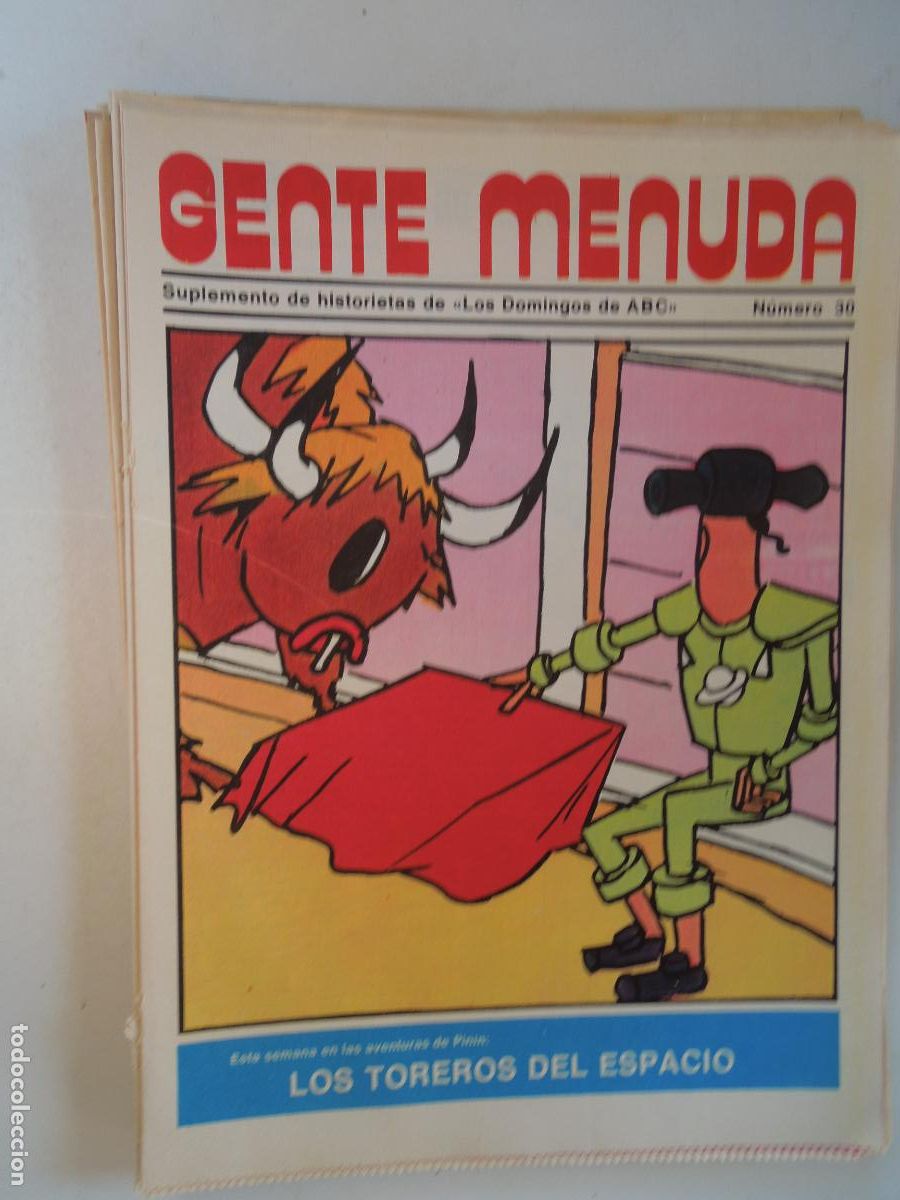 Coleccionismo de Revistas y Peri&oacute;dicos: GENTE MENUDA. SUPLEMENTO DEL ABC N&ordm; 30-LOS TOREROS DEL ESPACIO
