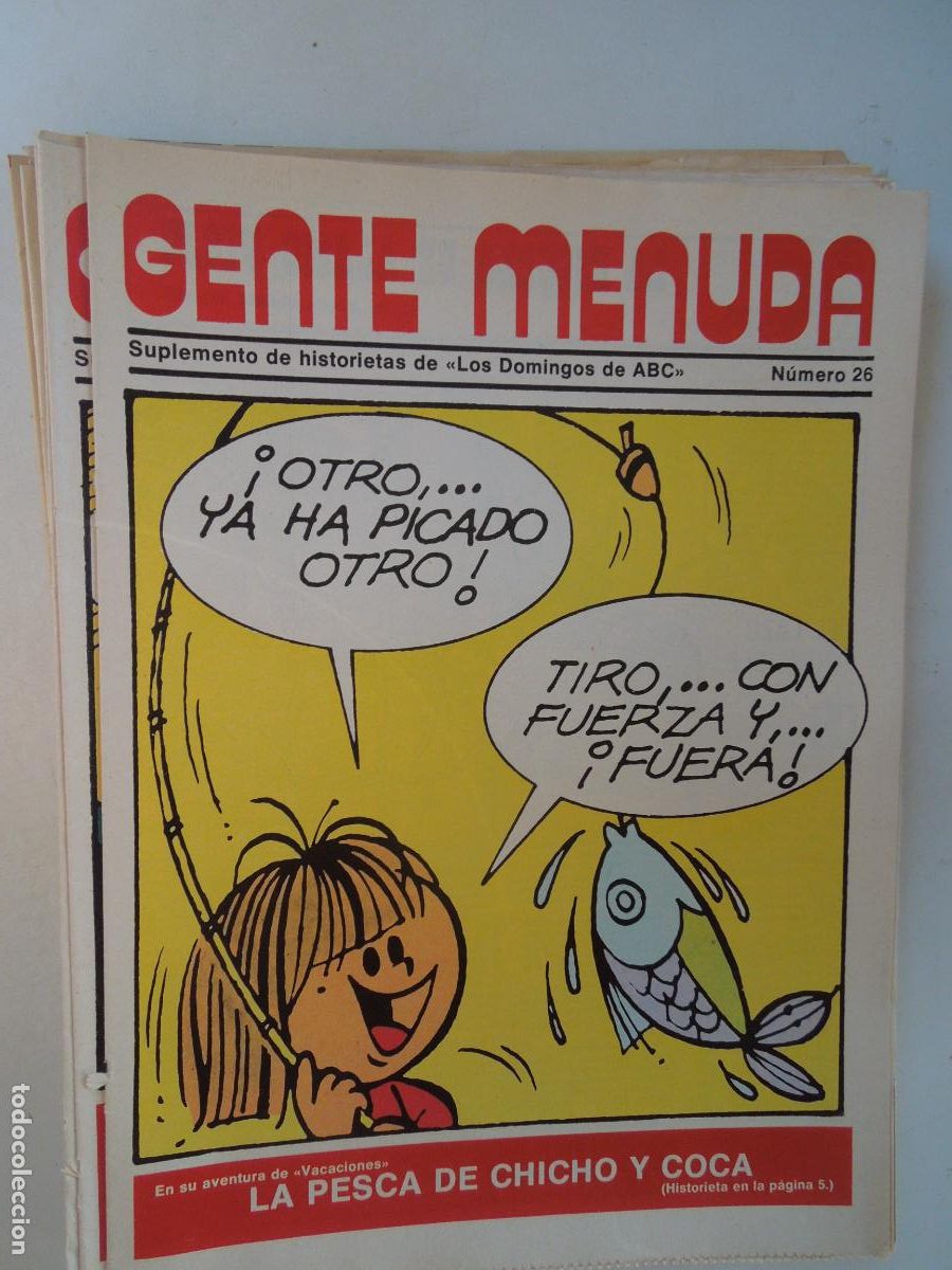 Coleccionismo de Revistas y Peri&oacute;dicos: GENTE MENUDA. SUPLEMENTO DEL ABC N&ordm; 26- LA PESCA DE CHICHO Y COCA