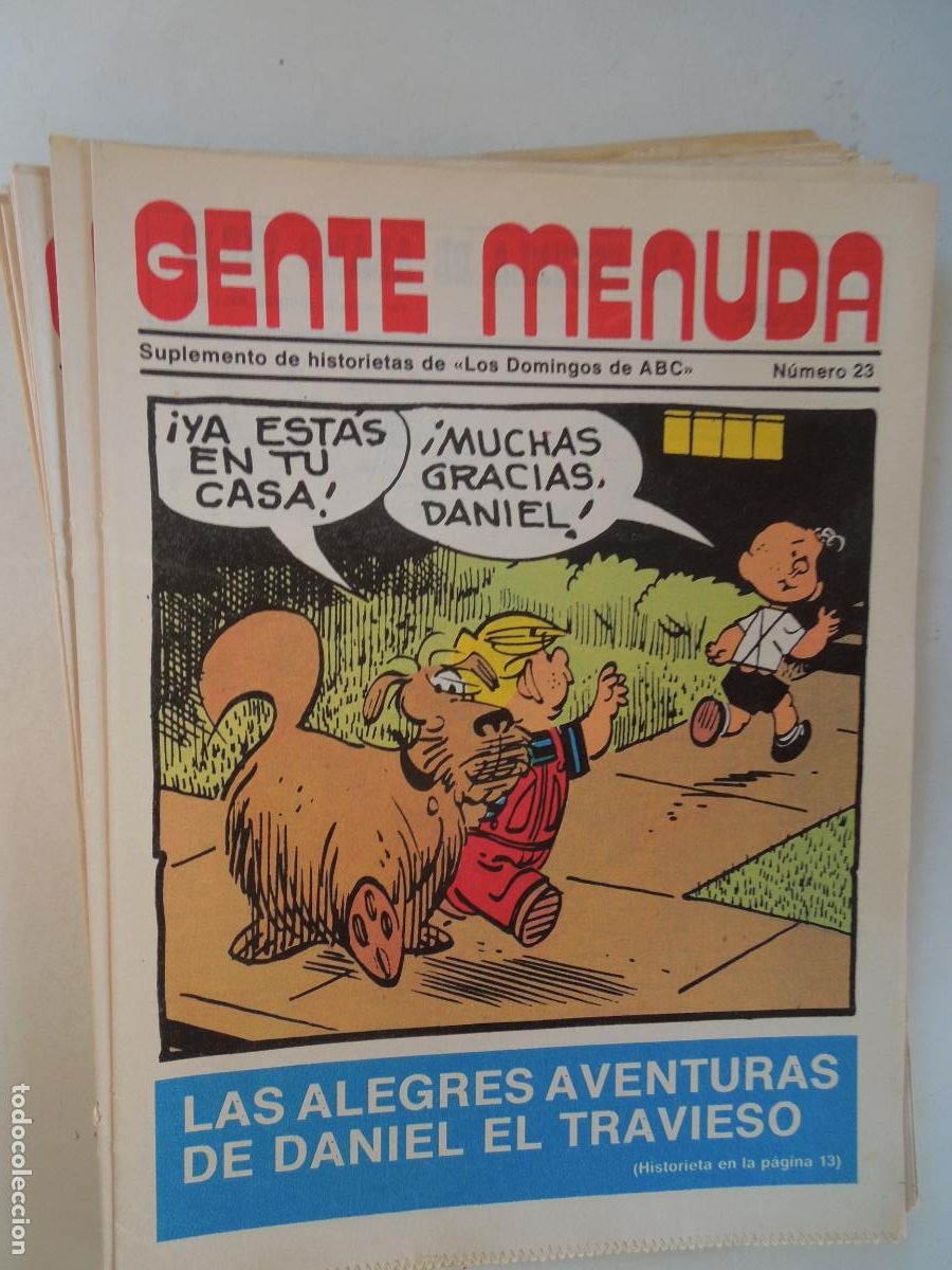 Colecionismo de Revistas e Jornais: GENTE MENUDA. SUPLEMENTO DEL ABC N&ordm; 23- LAS ALEGRES AVENTURAS DE DANIEL EL TRAVIESO