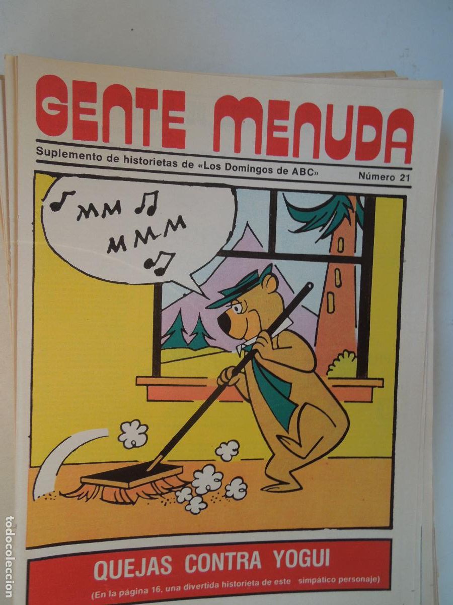 Coleccionismo de Revistas y Peri&oacute;dicos: GENTE MENUDA. SUPLEMENTO DEL ABC N&ordm; 21-QUEJAS CONTRA YOGUI