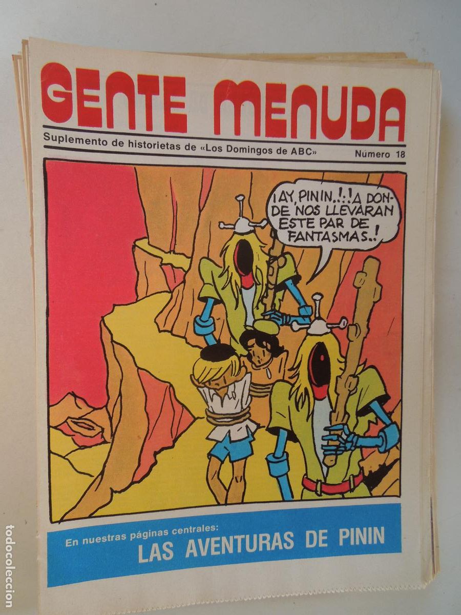 Coleccionismo de Revistas y Peri&oacute;dicos: GENTE MENUDA. SUPLEMENTO DEL ABC N&ordm; 18-LAS AVENTURAS DE PININ