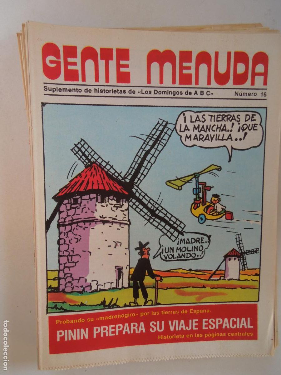 Coleccionismo de Revistas y Peri&oacute;dicos: GENTE MENUDA. SUPLEMENTO DEL ABC N&ordm; 16-PININ PREPARA SU VIAJE ESPACIAL