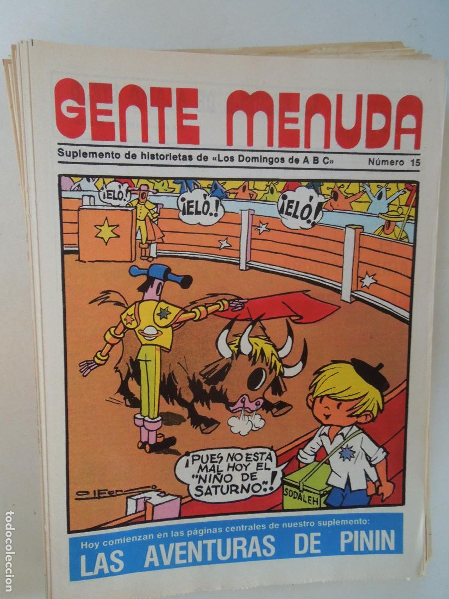 Coleccionismo de Revistas y Peri&oacute;dicos: GENTE MENUDA. SUPLEMENTO DEL ABC N&ordm; 15-LAS AVENTURAS DE PININ