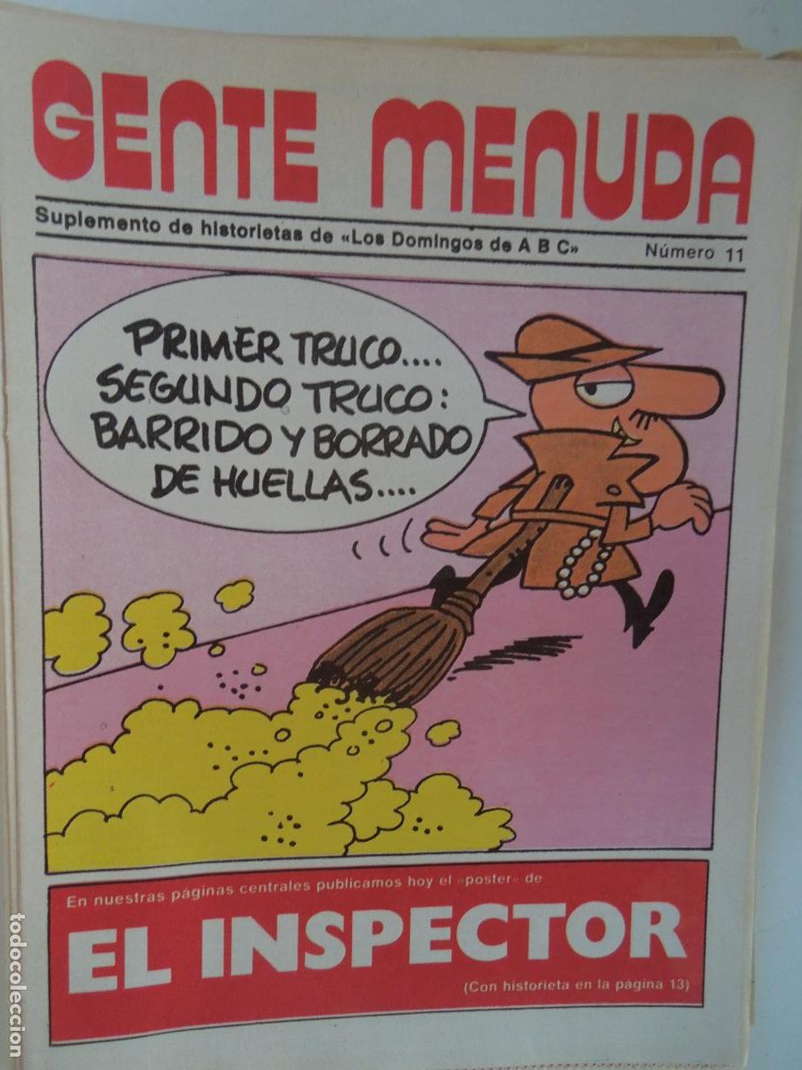 Coleccionismo de Revistas y Peri&oacute;dicos: GENTE MENUDA. SUPLEMENTO DEL ABC N&ordm; 11-EL INSPECTOR