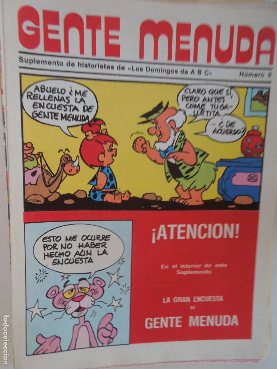 Coleccionismo de Revistas y Peri&oacute;dicos: GENTE MENUDA. SUPLEMENTO DEL ABC N&ordm; 9- LA GRAN ENCUESTA DE GENTE MENUDA