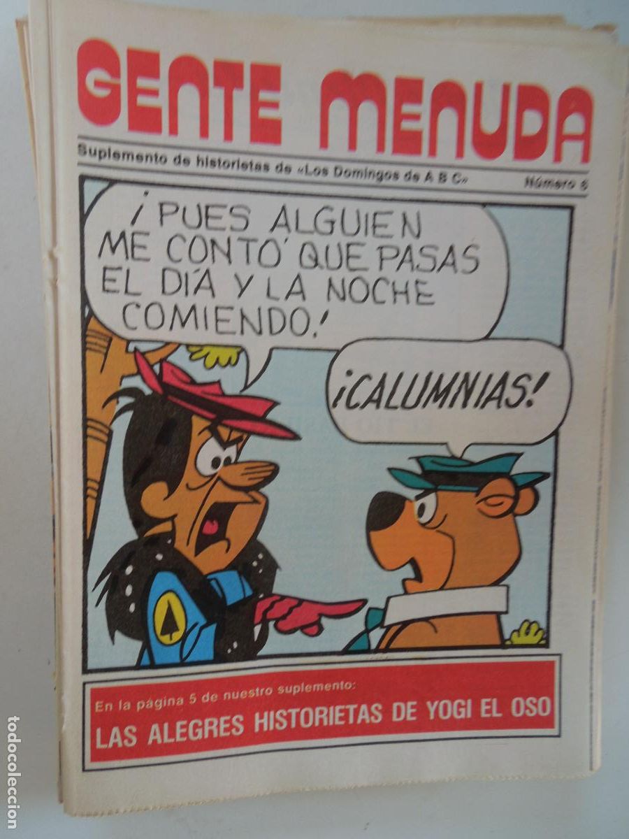 Coleccionismo de Revistas y Peri&oacute;dicos: GENTE MENUDA. SUPLEMENTO DEL ABC N&ordm; 6- LAS ALEGRES HISTORIETAS DE YOGI EL OSO