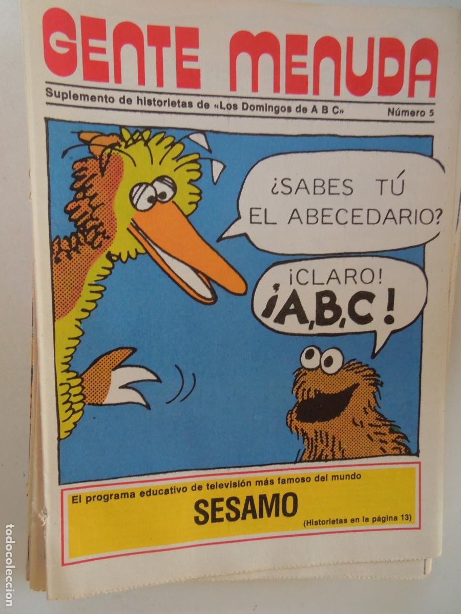 Coleccionismo de Revistas y Peri&oacute;dicos: GENTE MENUDA. SUPLEMENTO DEL ABC N&ordm; 5- SESAMO