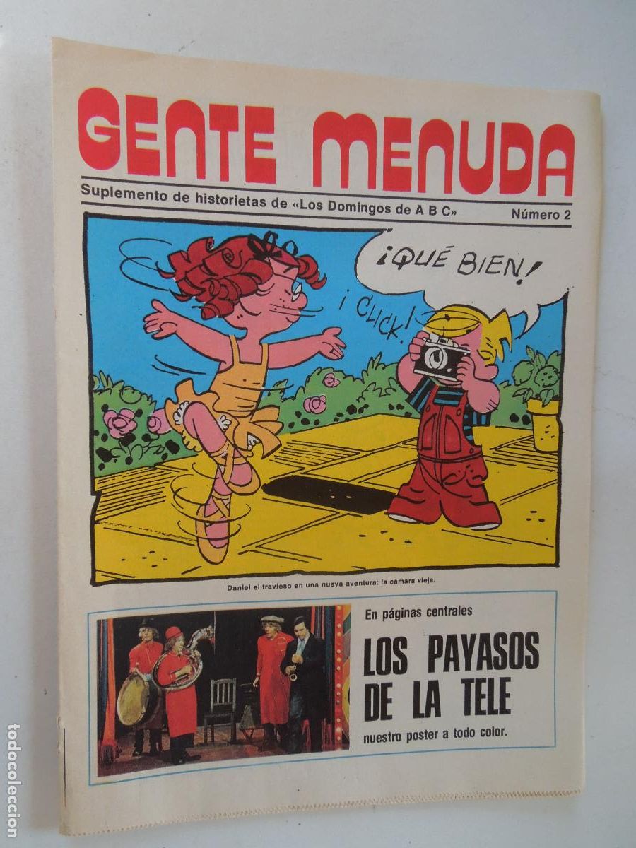 Coleccionismo de Revistas y Peri&oacute;dicos: GENTE MENUDA. SUPLEMENTO DEL ABC N&ordm; 2- LOS PAYASOS DE LA TELE