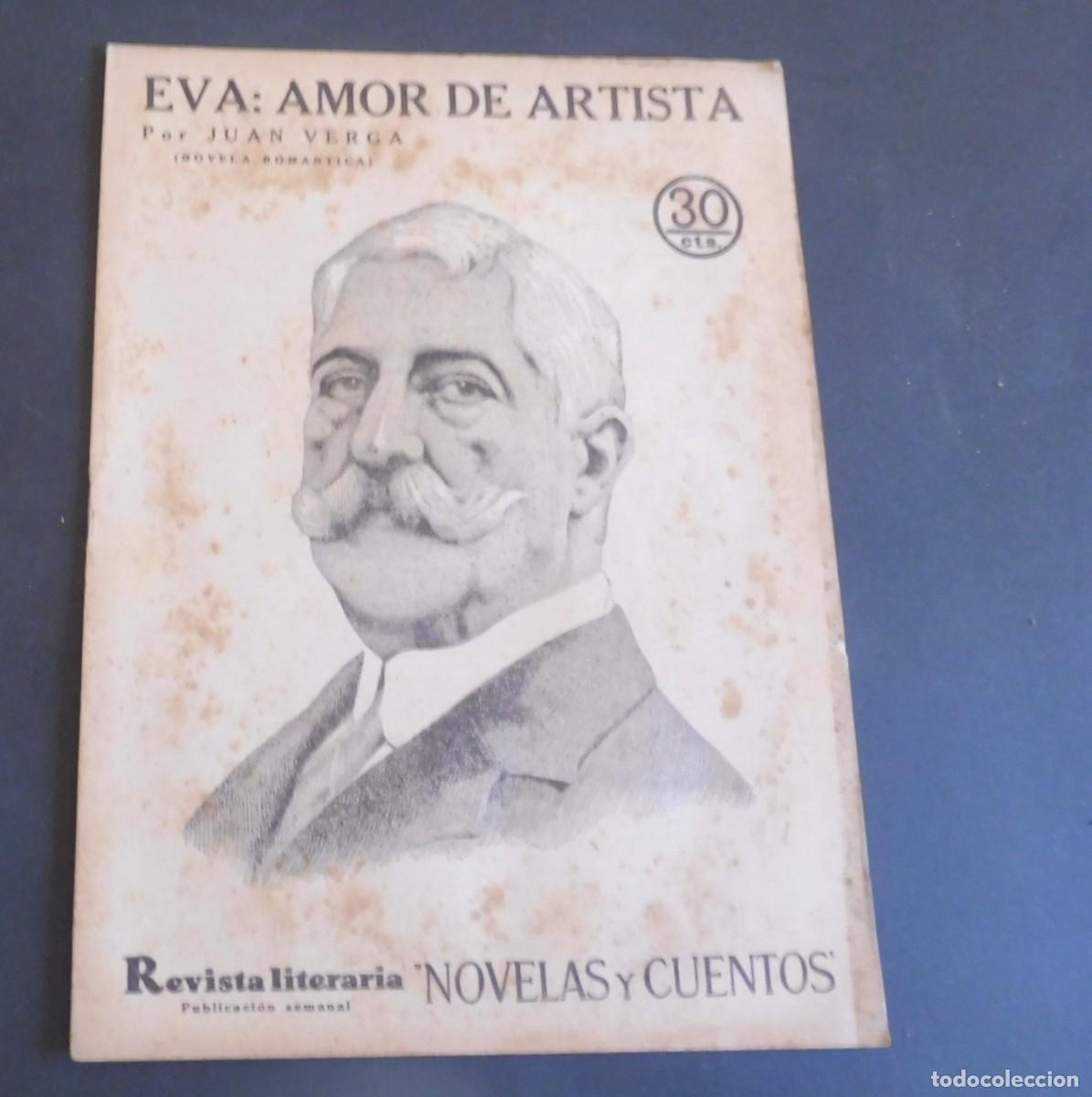 Coleccionismo de Revistas y Peri&oacute;dicos: EVA: AMOR DE ARTISTA - JUAN VERGA - Revista Literaria - Novelas y cuentos - n&uacute;m 381 - 1936