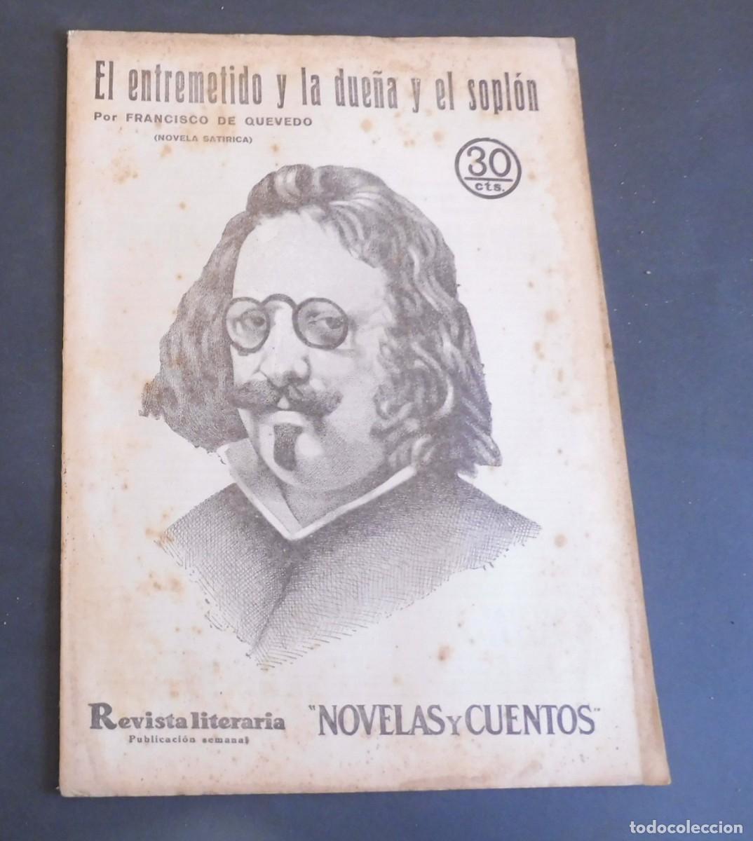 Collectionnisme de Revues et Journaux: EL ENTREMETIDO y LA DUE&Ntilde;A y EL SOPL&Oacute;N - FCO DE QUEVEDO - Revista Literaria - Novelas y cuentos -